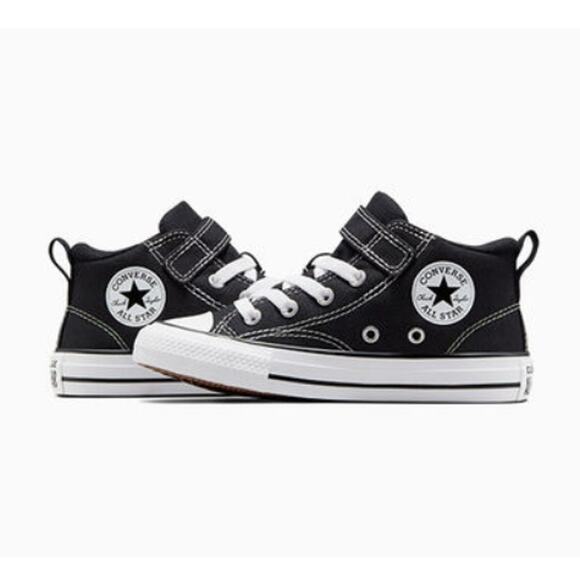 Converse Kids Black Chuck Taylor All Star Malden Street Canvas Shoes Size 13 - Picture 1 of 13